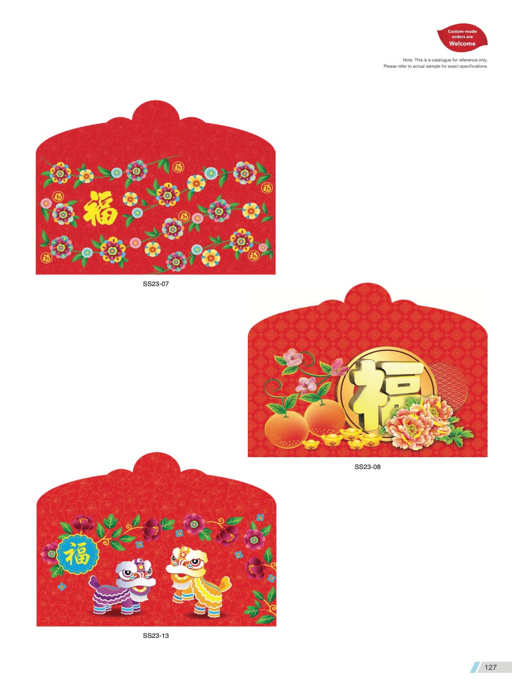 Red Packet (Ang Bao) Catalog A  AcidPrint - Professional Printing