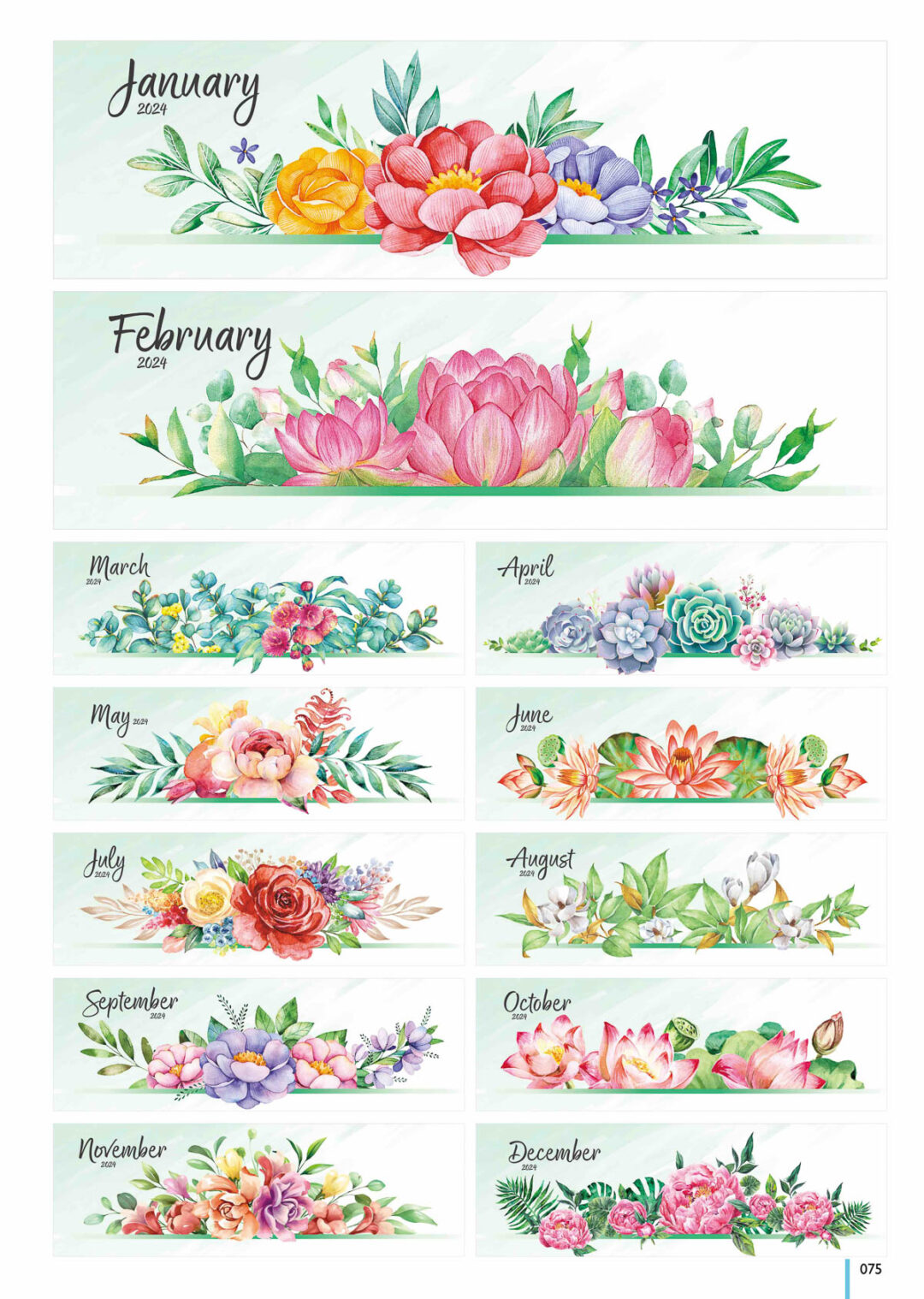 2024 Desktop Calendar Catalog A 075
