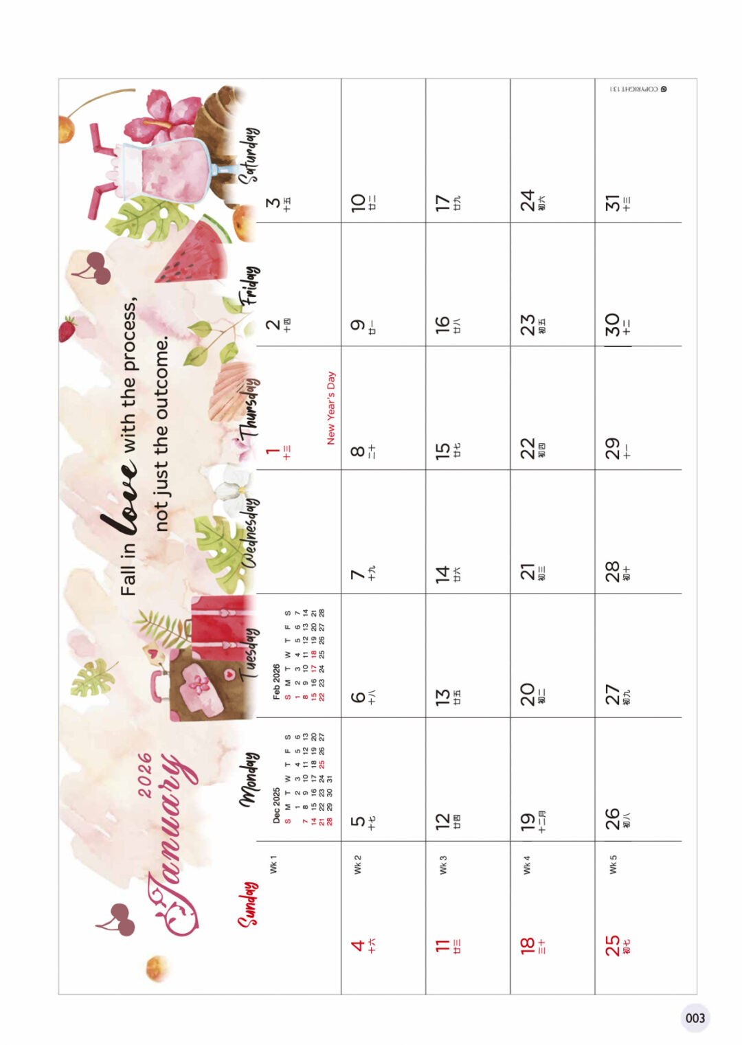 2026 Desktop Calendar Catalog A 005