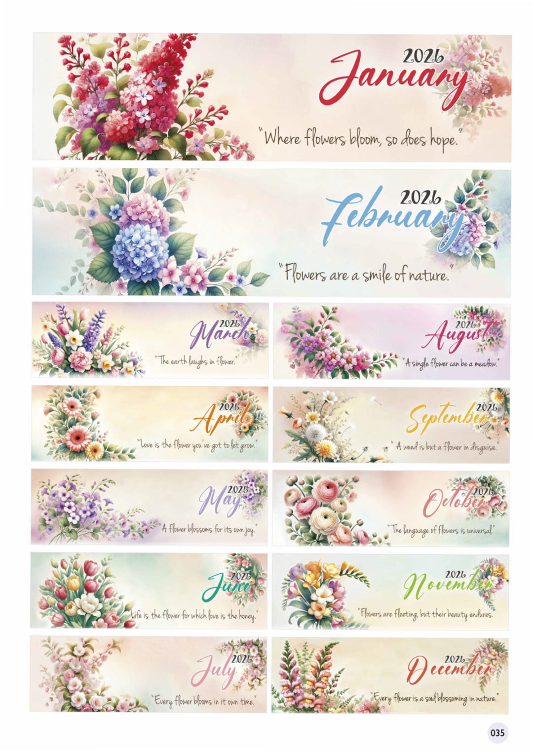 2026 Desktop Calendar Catalog A 037