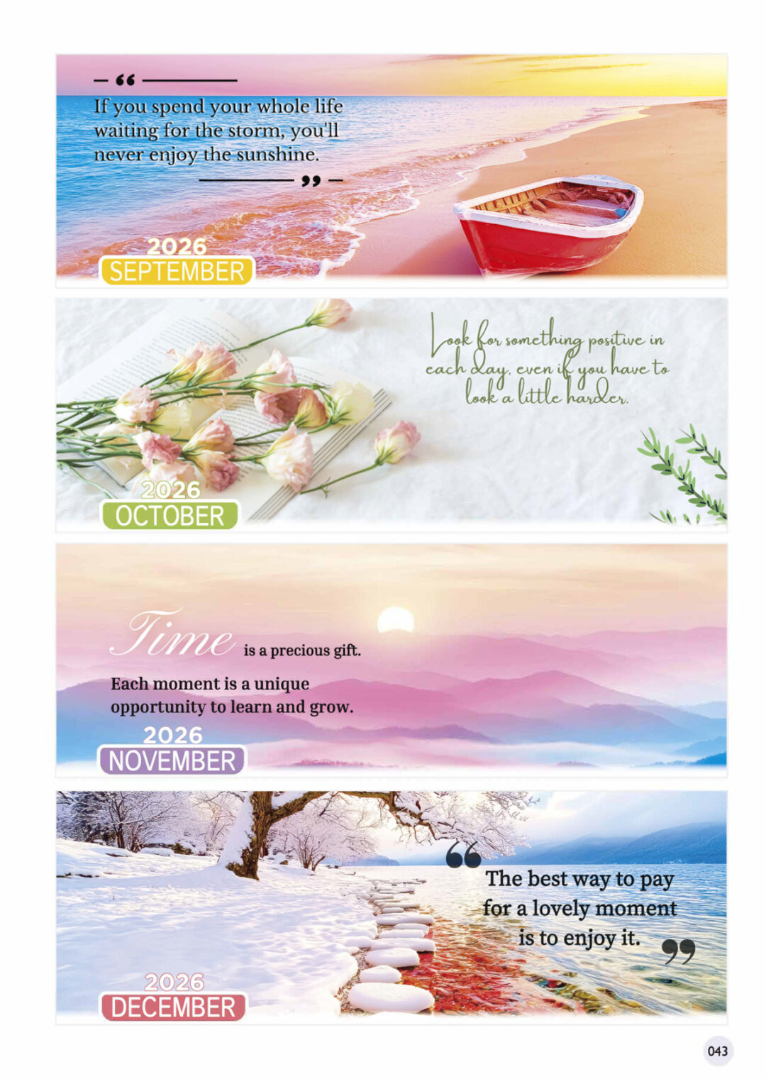 2026 Desktop Calendar Catalog A 045