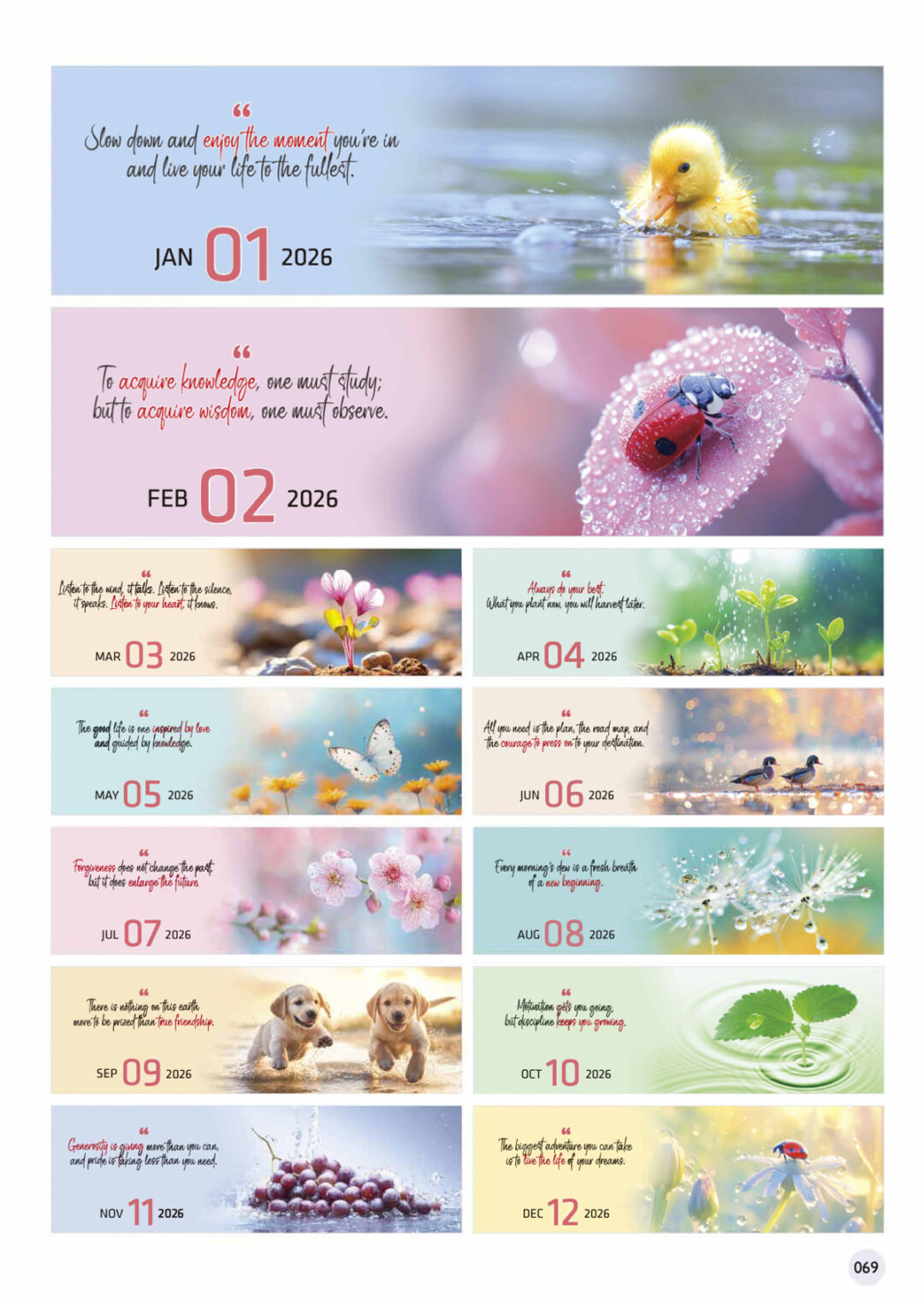 2026 Desktop Calendar Catalog A 071