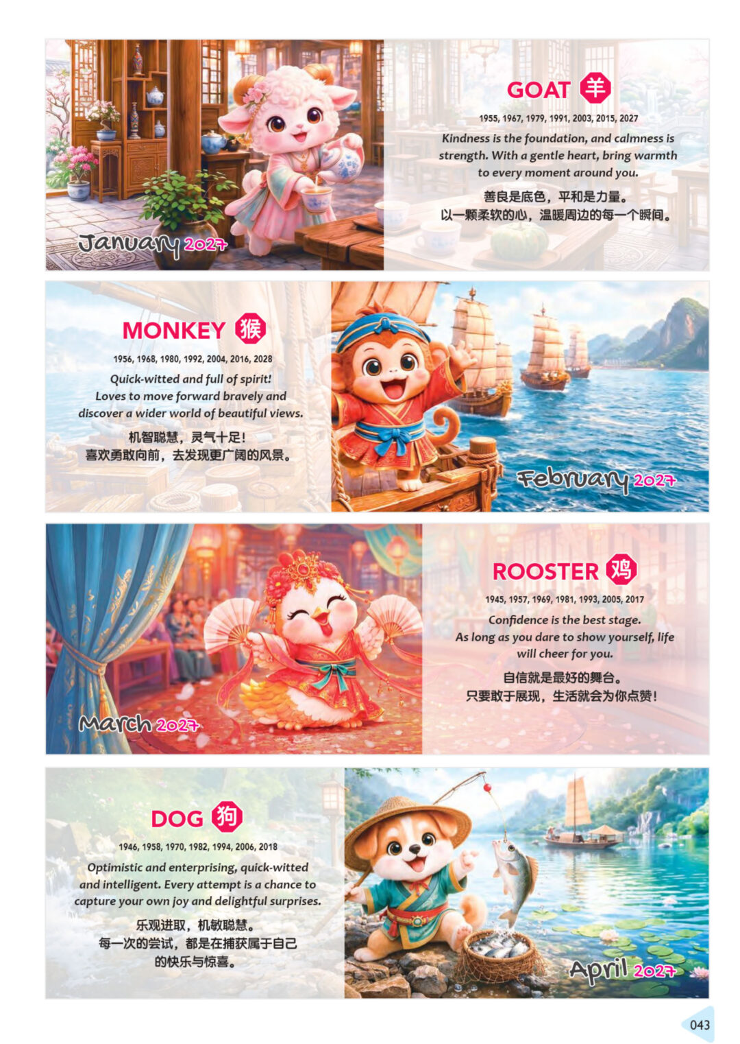 2027 Desktop Calendar Catalog A 043