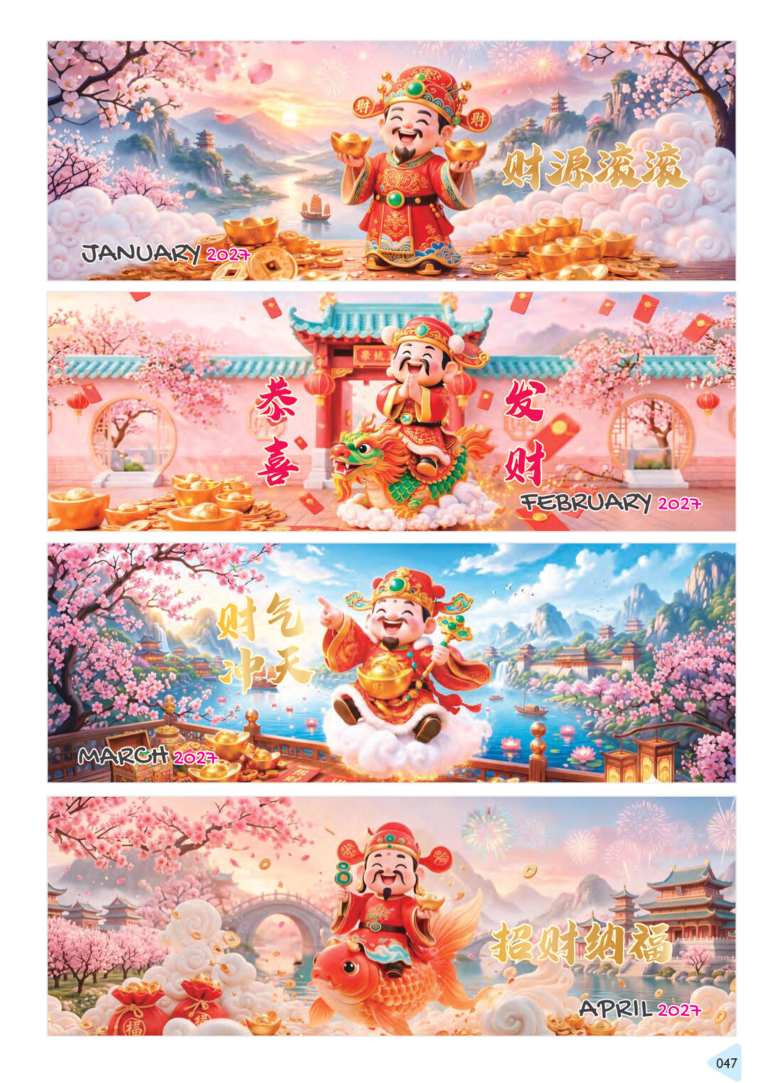 2027 Desktop Calendar Catalog A 047